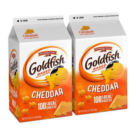 Buy Goldfish Cheddar Crackers, Snack Crackers, 30 oz carton, 2 CT box ...