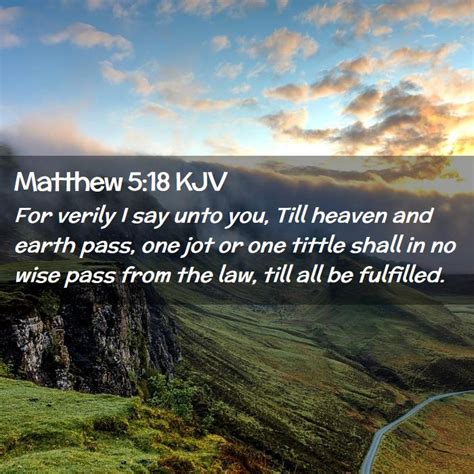 Matthew 5:18 KJV Bible Verse Images