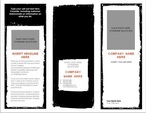 4 Fold Brochure Template Word - Awesome Template Collections