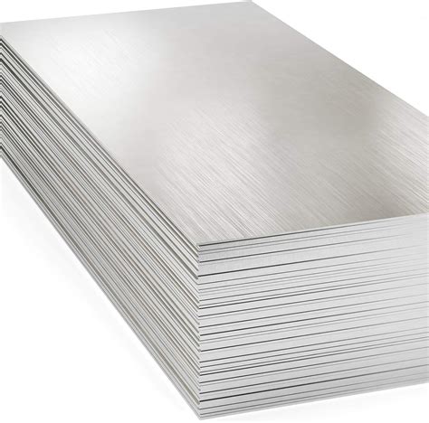 430 Stainless Steel Sheet Metal (4 Pack) 24GA - 48" x 120" #4 Brushed Finish - 4ft x 10ft, 4' x ...