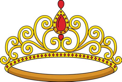 Princess Crown Cartoon Colored Clipart 7066615 Vector Art at Vecteezy