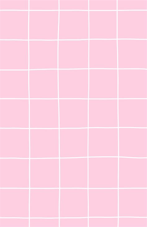 Pink Grid Wallpaper Aesthetic