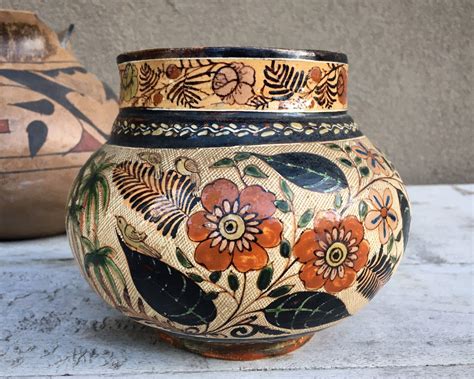 RESERVED for LESLIE || Vintage Mexican Pottery Olla or Pot Famed ...