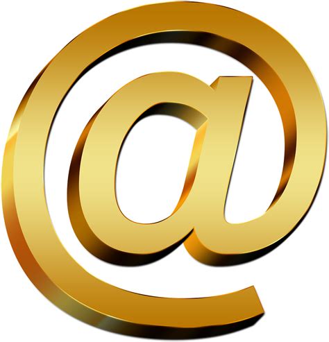 Gold Email Icon Png