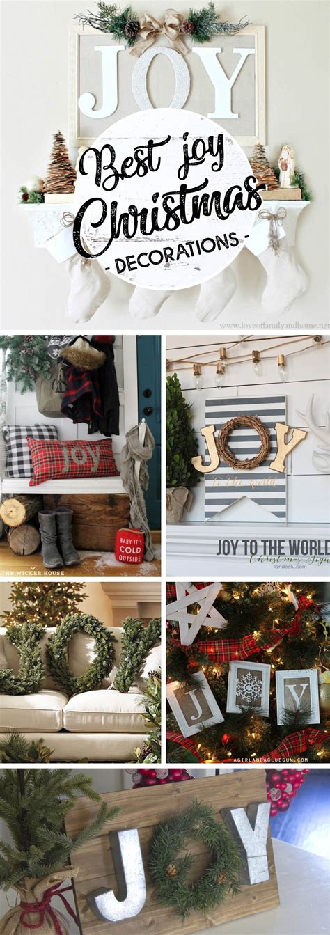 20 JOY Christmas Decorations As Cheerful as the Word They Spell Out!