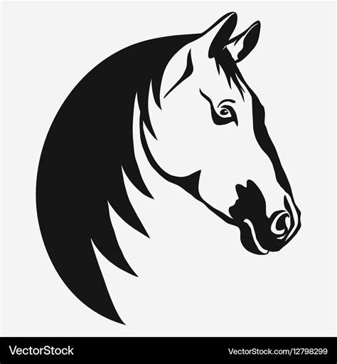 Horse head Royalty Free Vector Image - VectorStock