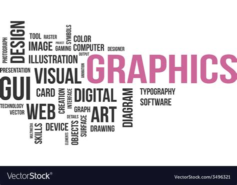 Word cloud graphics Royalty Free Vector Image - VectorStock