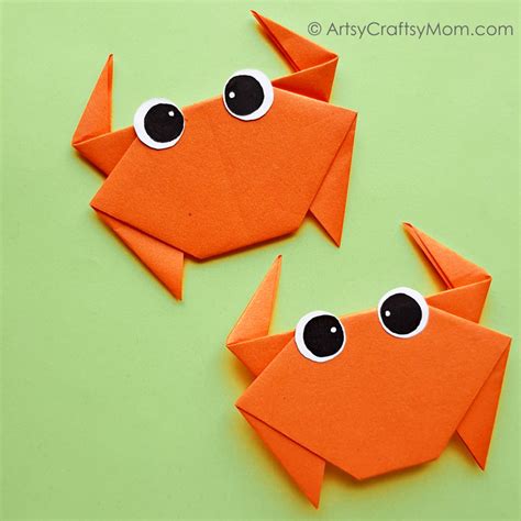 Cute and Easy Origami Crab Craft for Kids