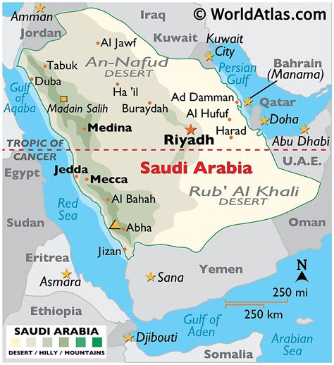 Mapas de Arabia Saudita - Atlas del Mundo