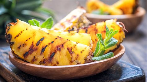 Sweet Grilled Pineapple Spears : Grilled pineapple is savory and sweet side dish that is ...