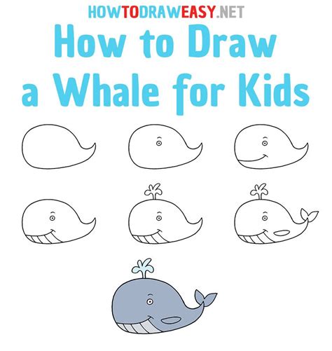 How to Draw a Whale Step by Step #Whale #WhaleDrawing #Drawing # ...