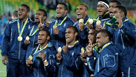 Fiji wins gold in rugby, its first Olympic medal