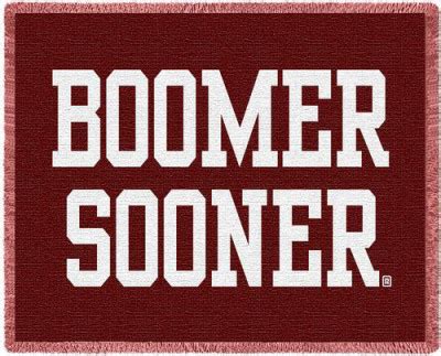 University of Oklahoma, Boomer Sooner Throw Blanket - at AllPosters.com.au