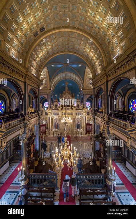 Interior view of The Bulgarian St Stephen Church,Istanbul,Turkey Stock ...