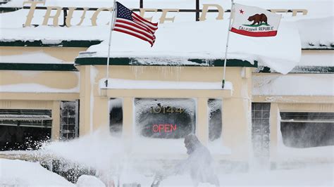 California snowstorm: Photos show blizzard conditions in the state