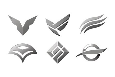 Brushed Metal Logos for Brand Recognition | Premium AI-generated vector