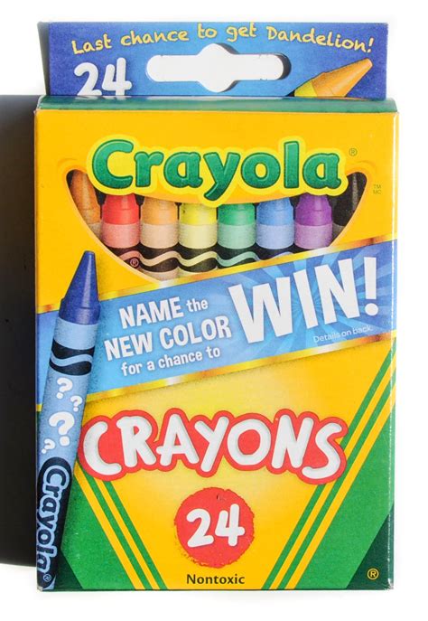 Crayola Name the New Color-Dandelion Retirement Boxes: What's Inside the Box | Jenny's Crayon ...