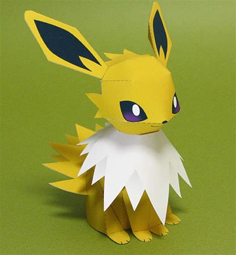 Papercraft Pokemon Jolteon - Papercraft4u | Free Papercrafts, Paper ...