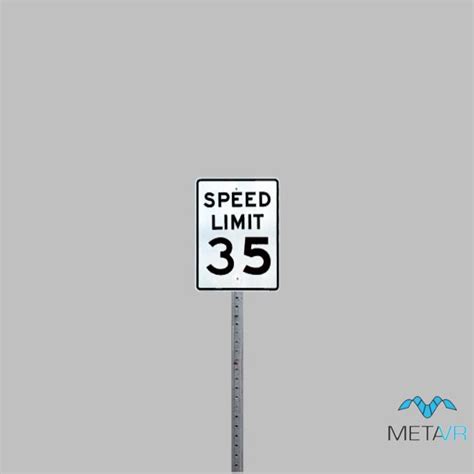 speed_limit_35-sign 3D Model | MVRsimulation