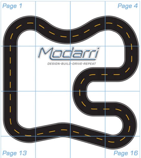 Printable Race Track! | Modarri | The Ultimate Toy Car