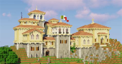 Italian fort survival base I'm working on : r/Minecraft