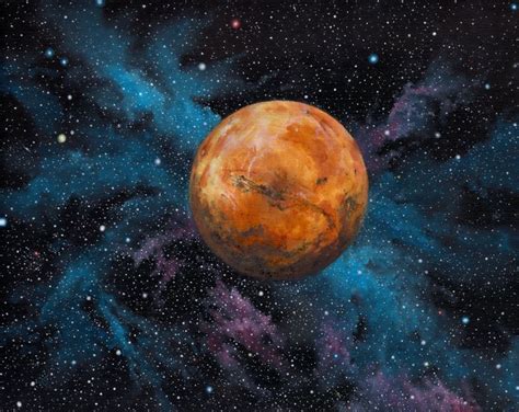 Mars and Stars - zawackiart - Paintings & Prints Astronomy & Space ...