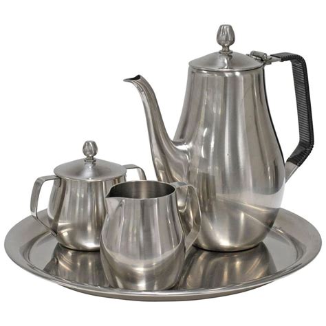 Stainless Steel Serving Set by Reed and Barton, 1960s | Tea service, Stainless steel coffee, Tea ...