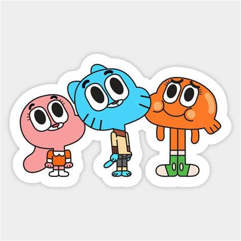 Gumball Darwin Anais Sticker Set