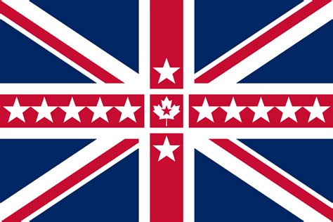 The british empire flag redesign, including the 13 colonies stars ...