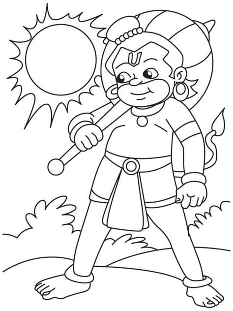 Hanuman coloring pages - ColoringLib