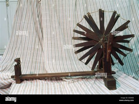 Mahatma Gandhi Spinning wheel charkha india Stock Photo, Royalty Free ...