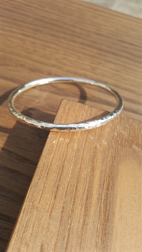 Silver Bangle / Mens Silver Bracelet / Solid Silver Bangle / - Etsy