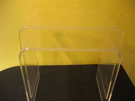 Lucite Nesting Tables | -Clear lucite tables -Rounded corner… | Flickr