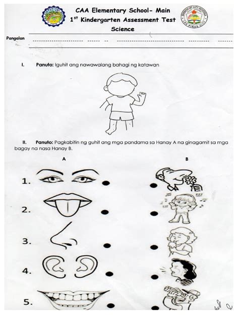 Science Mga Bahagi ng Katawan