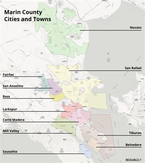 What Cities Are in Marin County? (With Map) - Realvals