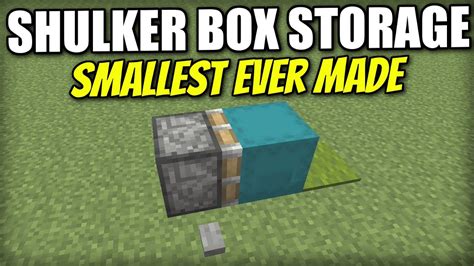 Minecraft PS4 - SHULKER BOX STORAGE [ smallest ever made ] Tutorial ...