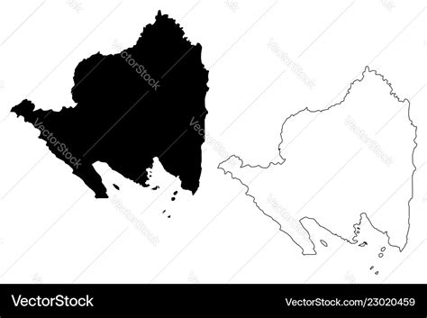 Lampung map Royalty Free Vector Image - VectorStock