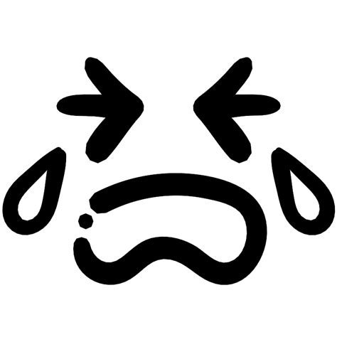 Crying Emoji Emoticon Vector SVG Icon - SVG Repo