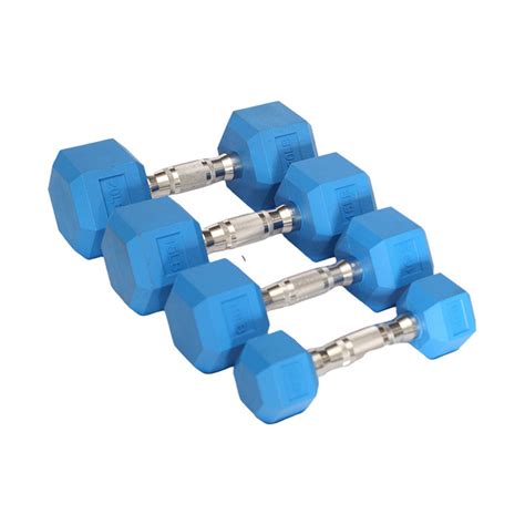 Commercial Wholesale Color Professional Cast Iron Dumbbell Set Rubber Coated Hex Dumbbell ...