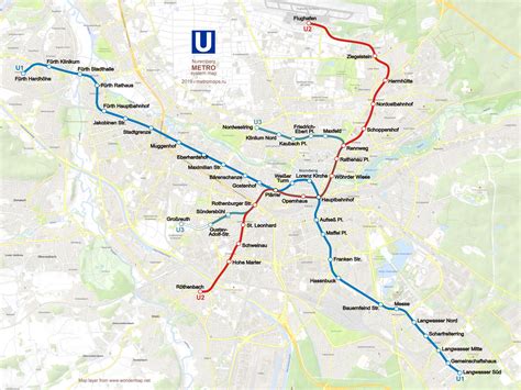 Nuremberg Subway Map