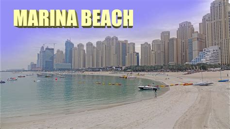 Marina Beach - Dubai 4K - YouTube