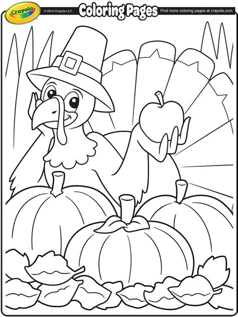 Thanksgiving Turkey Cartoon Coloring Page for Kids | crayola.com