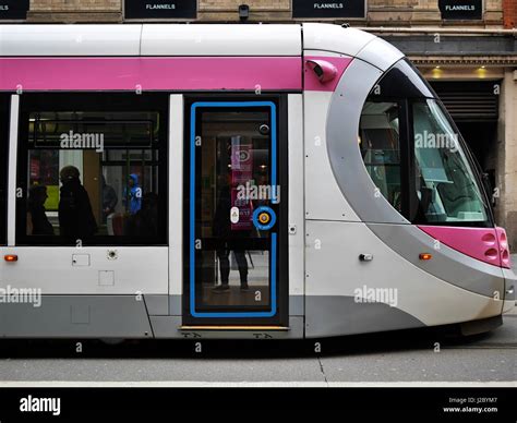 Birmingham tram UK Stock Photo - Alamy