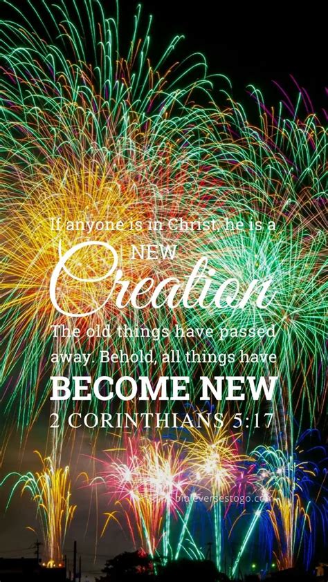 Happy New Year 2 Corinthians 5:17 – Encouraging Bible Verses