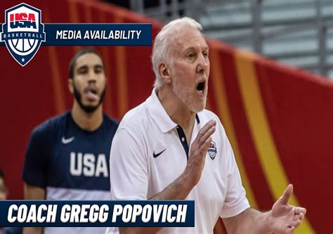 Gregg Popovich Team USA Practice Availability - CLNS Media