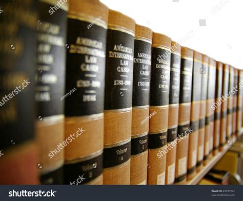 Law Legal Books On Book Shelf Stock Photo (Edit Now) 47035993