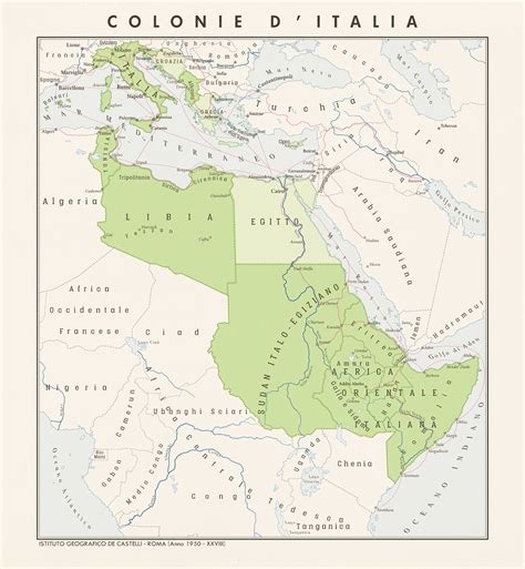 Italian Empire map – Never Was