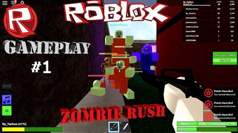 ROBLOX - ZOMBIE RUSH MOD - FIRST GAMEPLAY #1 - YouTube