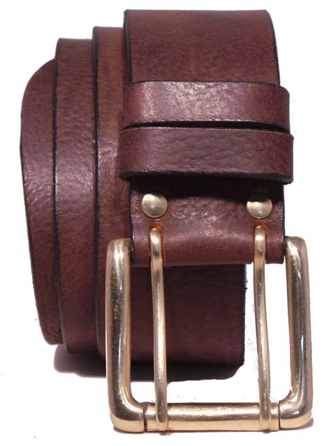 \2 Prong Brass Roller 2 Loop 2 Inch Dark Brown Leather Belt – Buckle My Belt