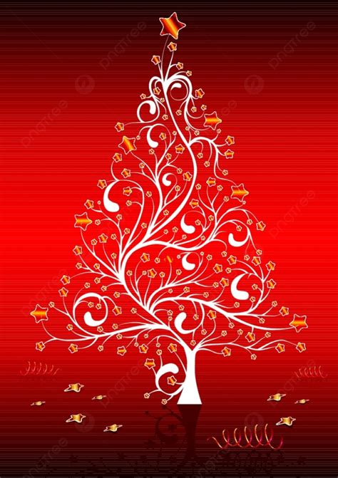 Christmas Tree On The Red Background, Print, New, Winter Background ...